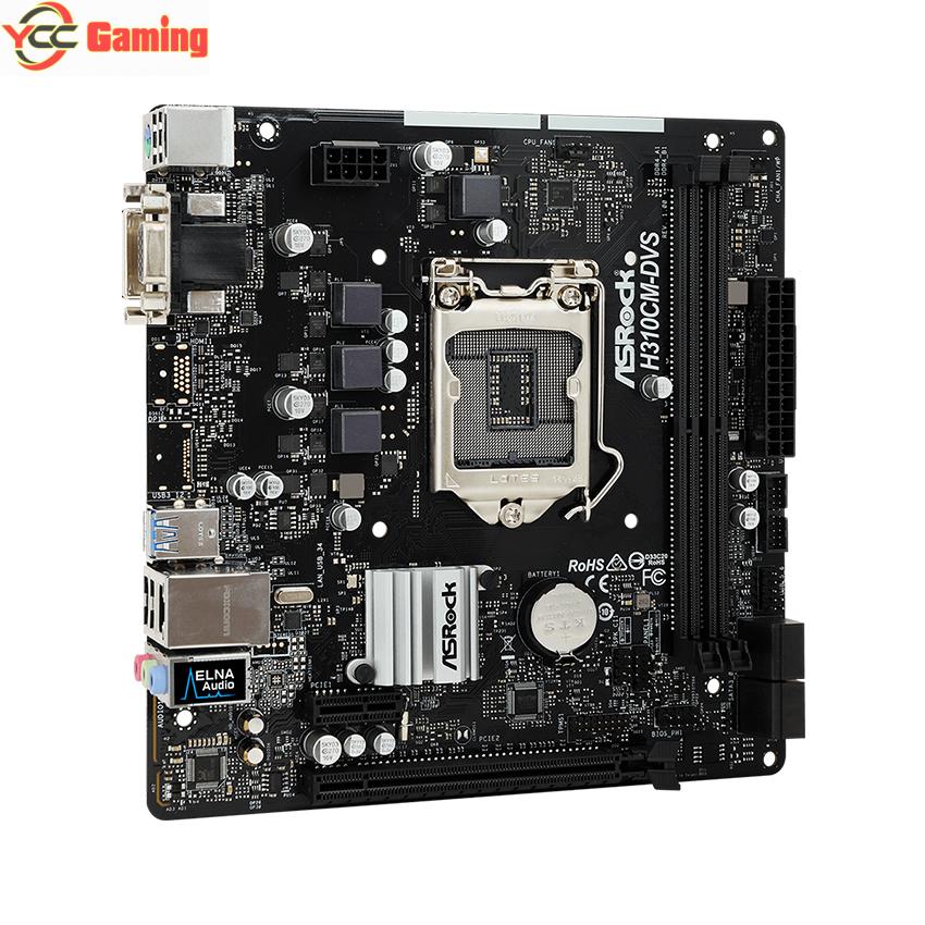 Mainboard ASROCK H310CM DVS (Intel H310, Socket 1151, m-ATX, 2 khe RAM DDR4) - Ảnh 3