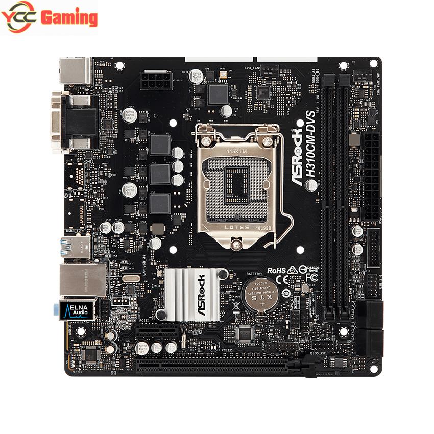 Mainboard ASROCK H310CM DVS (Intel H310, Socket 1151, m-ATX, 2 khe RAM DDR4) - Ảnh 2