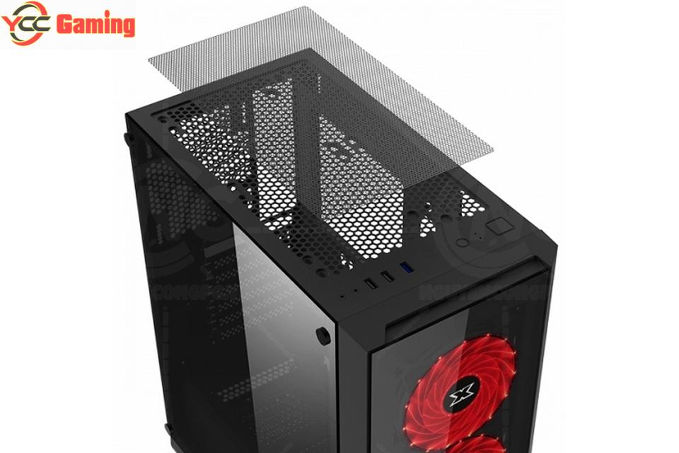 Vỏ cây máy tính XIGMATEK SIROCON III Đen.Tặng kèm 3 Fan LED - Ảnh 2