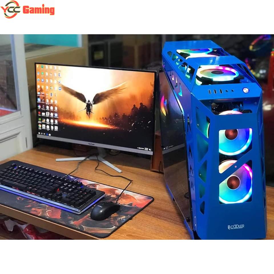 Thùng máy Case PCCOOLER CPS-A02 Blue (No Fan)