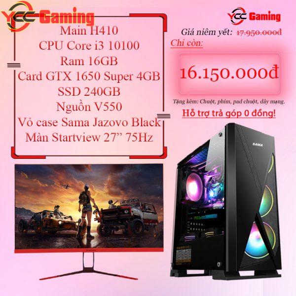 Bộ máy tính chơi game mượt 16M- i3 10100/Ram 8GB/GTX 1650s