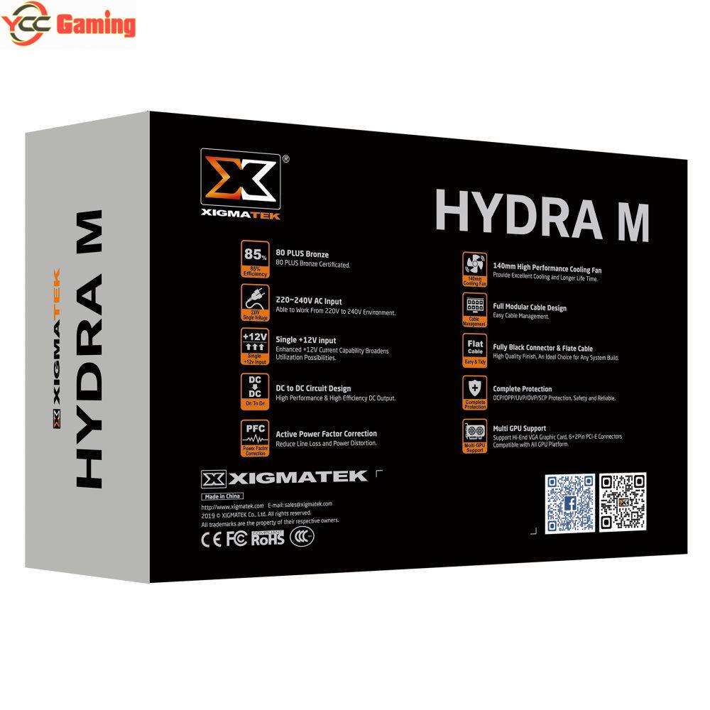Nguồn máy tính Xigmatek HYDRA M - 550w (EN44207) - 80Plus BRONZE - 100% CÁP RỜI - DẠNG DẸT - Ảnh 2