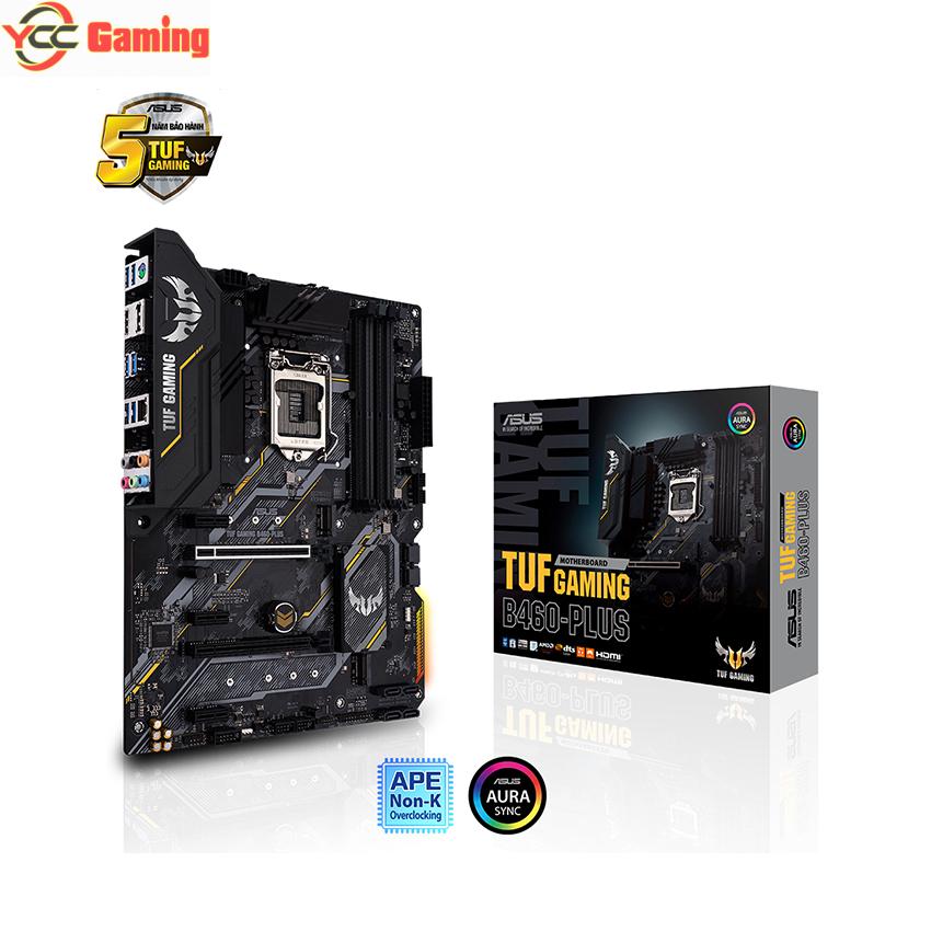 Mainboard ASUS TUF GAMING B460-PLUS (Intel B460, Socket 1200, ATX, 4 khe Ram DDR4)