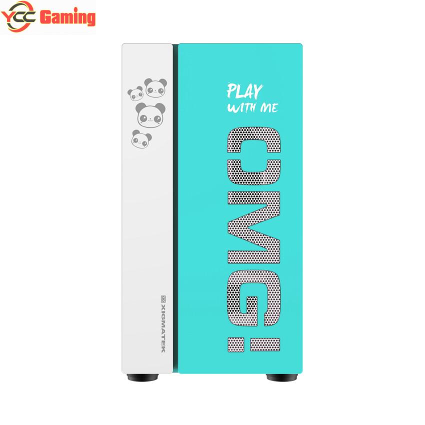 Vỏ case Xigmatek OMG AQUA (Mini Tower/Màu Xanh) EN45808 - Hình ảnh 2