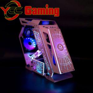 Vỏ máy tính VSP E-ROG ES1 Pink Gaming (No FAN)