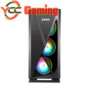 Vỏ máy tính Sama JAZOVO Plus XII Black/3Fan RGB (ATX, MicroATX, Mini-ITX)
