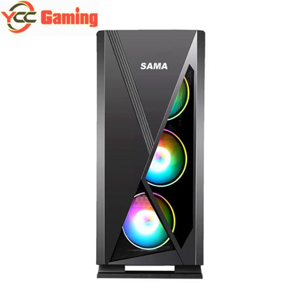 Vỏ máy tính Sama JAZOVO Plus XII Black/3Fan RGB (ATX, MicroATX, Mini-ITX)
