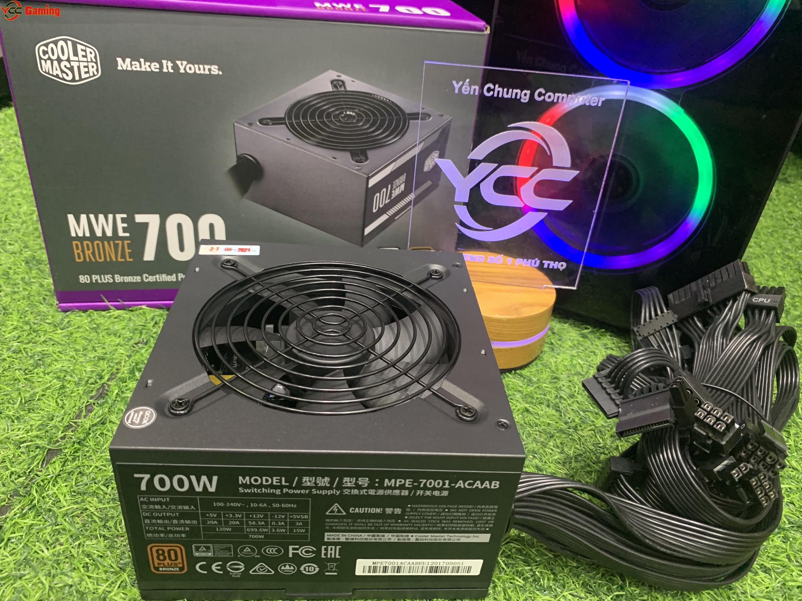 Nguồn Cooler Master MWE Bronze 700w (80 Plus Bronze/Màu Đen) - Ảnh 4