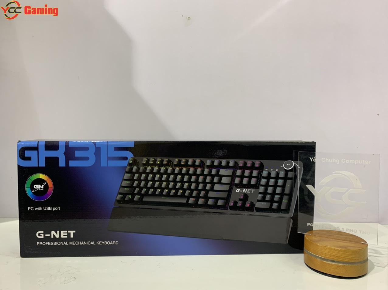 BÀN PHÍM CƠ QUANG GNET GK315 LED RGB