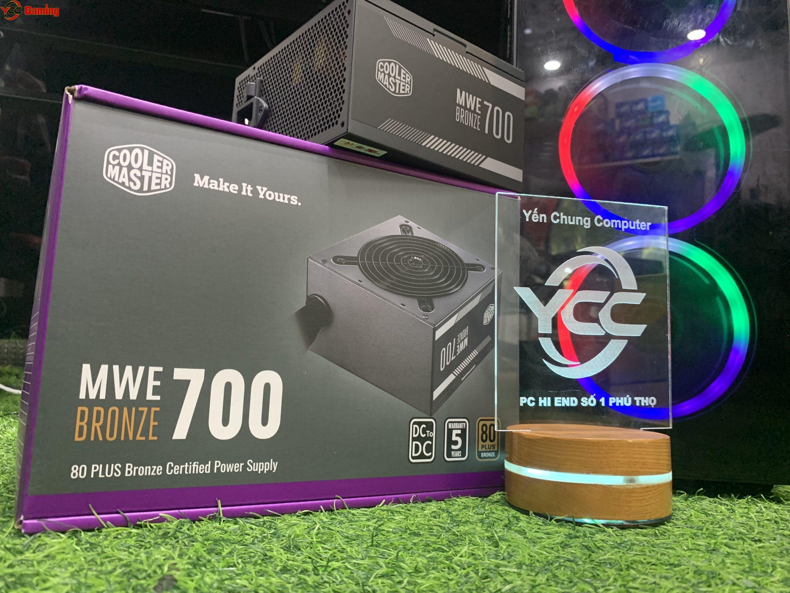 Nguồn Cooler Master MWE Bronze 700w (80 Plus Bronze/Màu Đen)