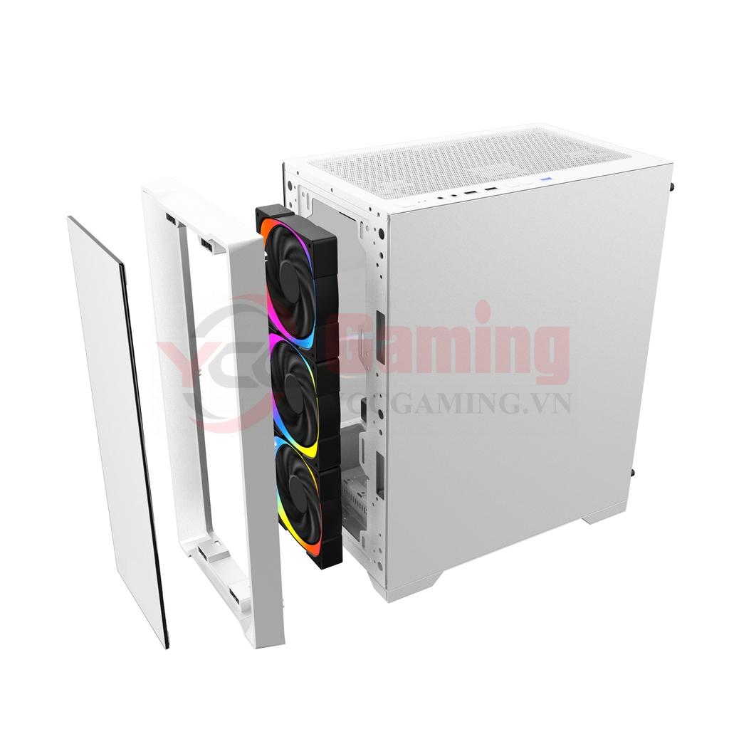 Vỏ máy tính KENOO ESPORT MK500 -3F - Mầu Trắng - Ảnh 4