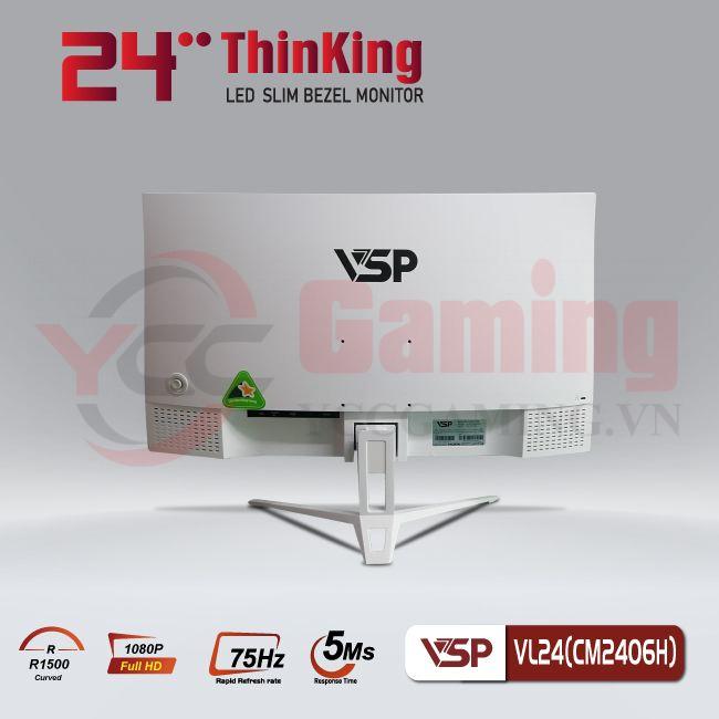 Màn hình LED cong 24inch VL24(CM2406H) Full HD - Trắng - Ảnh 4