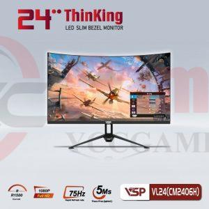 Màn hình cong VSP LED 24inch VL24(CM2406H) Full HD - Đen